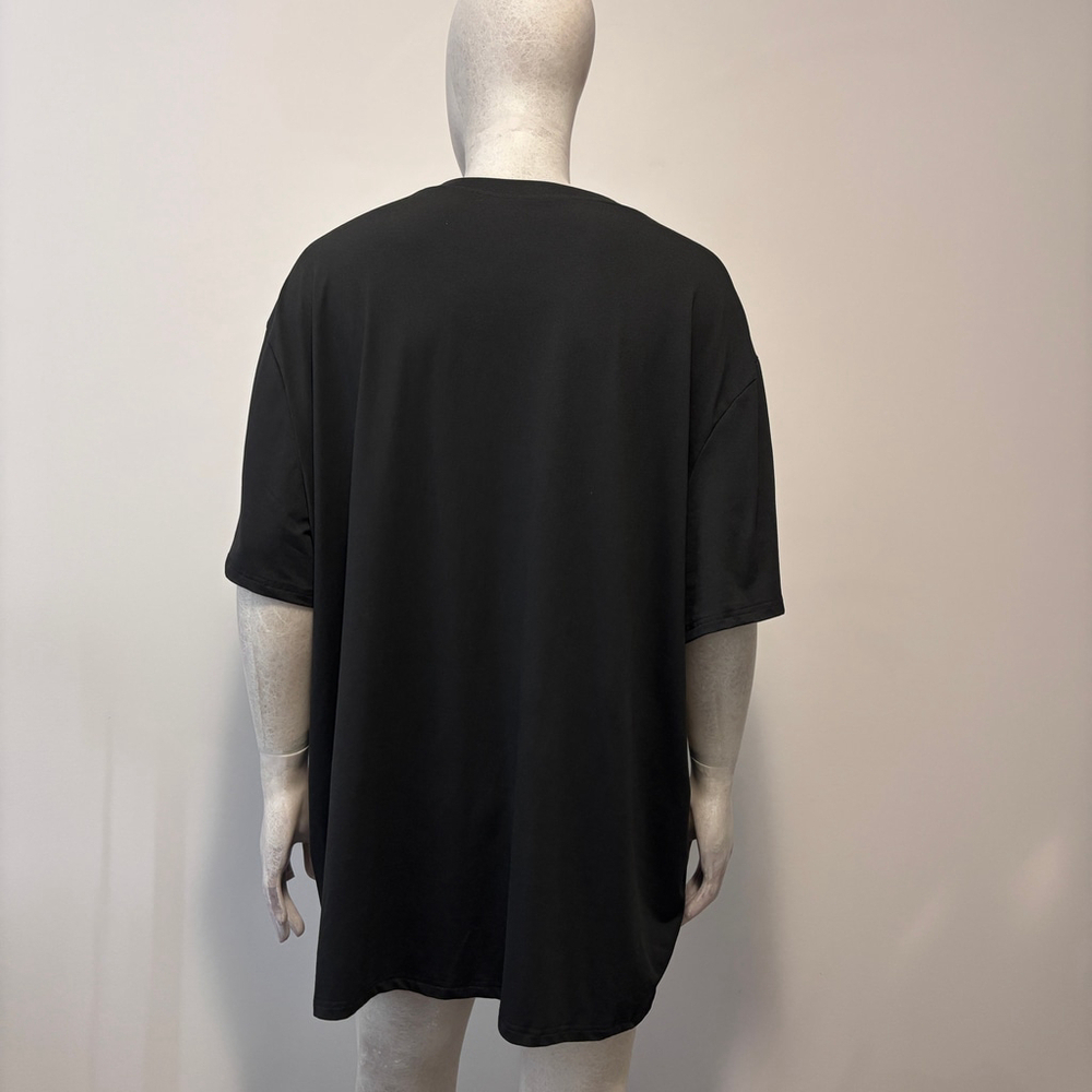 Shein Men's Big & Tall Size 6XL Black T-Shirt w/ Written "Grateful" Graphic NIB - Picture 2 of 4